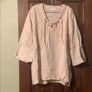 LAST CHANCE! Calvin Klein Blush Pink Tunic Top